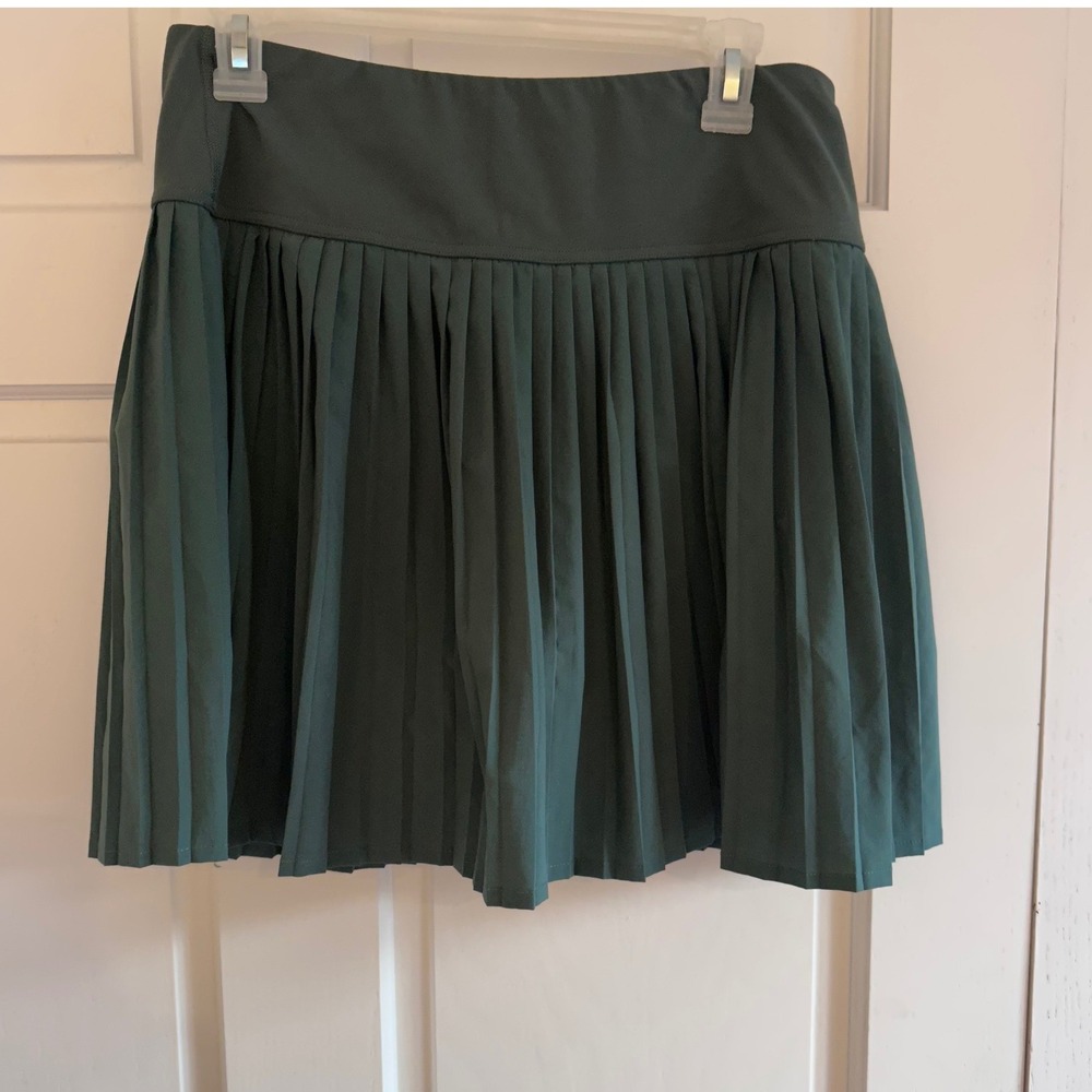 Quince Court Sport Pleated Tennis Skirt Big Sur Green L LB115540-DKBIZ01-36979
